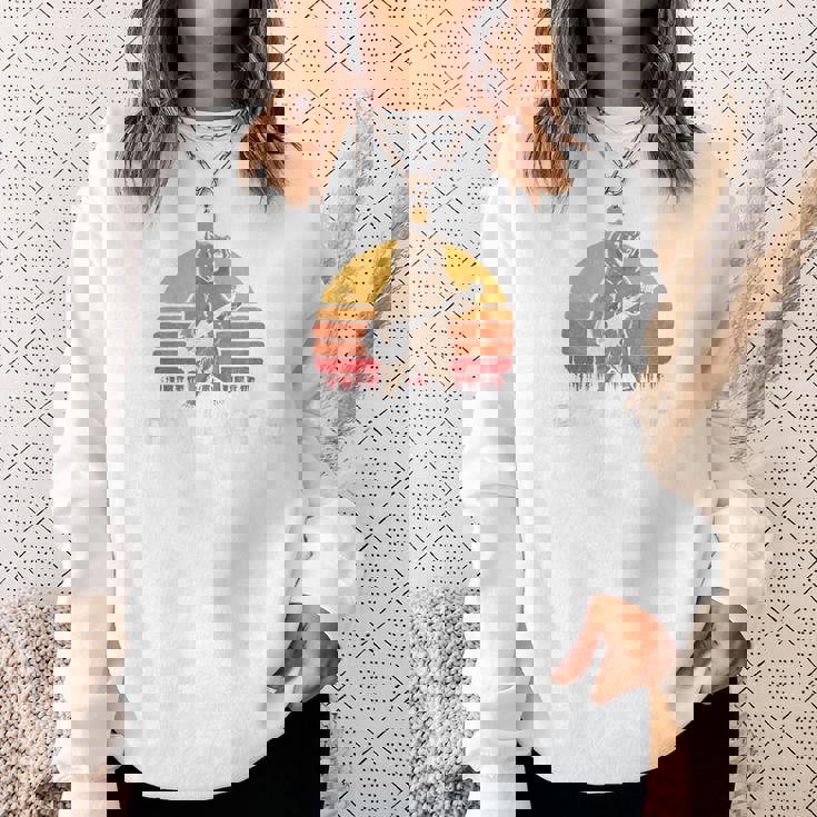 Appalachia Bluegrass Banjo Bear Retro スウェットシャツ 彼女への贈り物