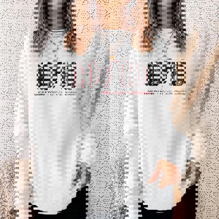 Ashdがadhdハイウェイをヘイルック・ア・リスに贈るおもしろいadhd スウェットシャツ 彼女への贈り物