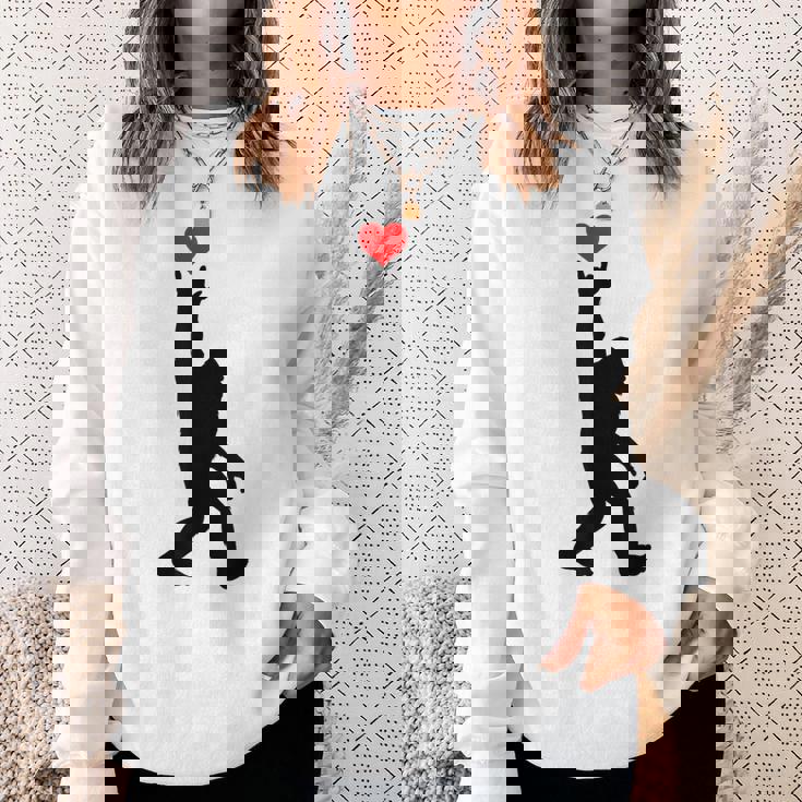 Asl Bigfoot I Love Youign Language Bigfoot I Love You Asl スウェットシャツ 彼女への贈り物