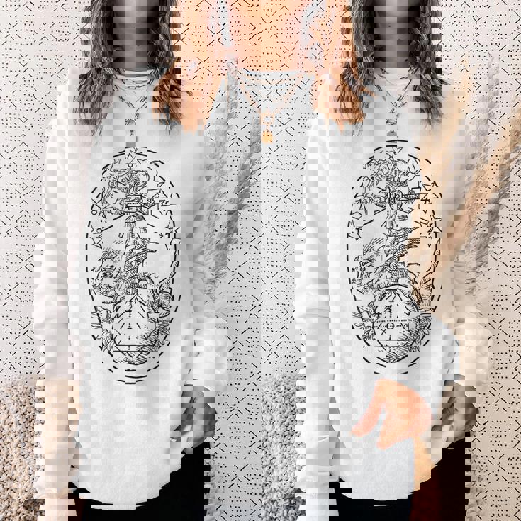 Azoth アゾット Rebis、バジル・バレンタイン、錬金術 Basilalentine スウェットシャツ 彼女への贈り物