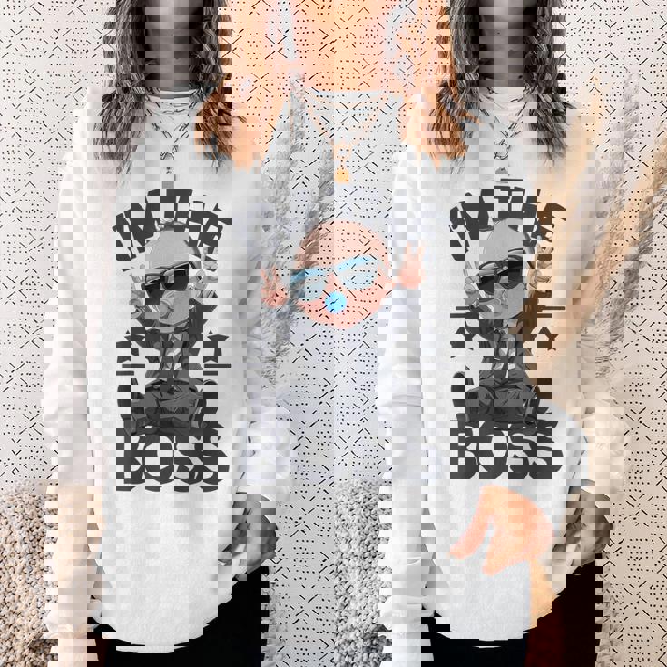 Baby Boss I'm The Boss レトロ Like A Boss キッズ スウェットシャツ 彼女への贈り物