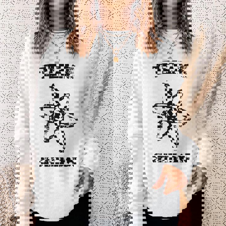 Big Bang Theory ロゴ チーム シェルドン アトム ライト スウェットシャツ 彼女への贈り物