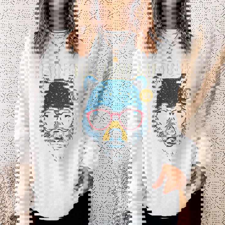 Bigtone Gapirginia Cool Bear サングラスデザイン 長袖tシャツ スウェットシャツ 彼女への贈り物