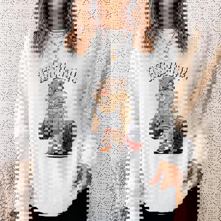 Bissi Pumpi Gym Fitness Meme Bobr Bissi Pumpi Bober スウェットシャツ 彼女への贈り物