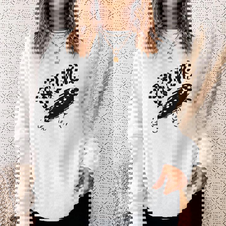 Bite Me 面白いフィッシャーマンフィッシングルアー スウェットシャツ 彼女への贈り物