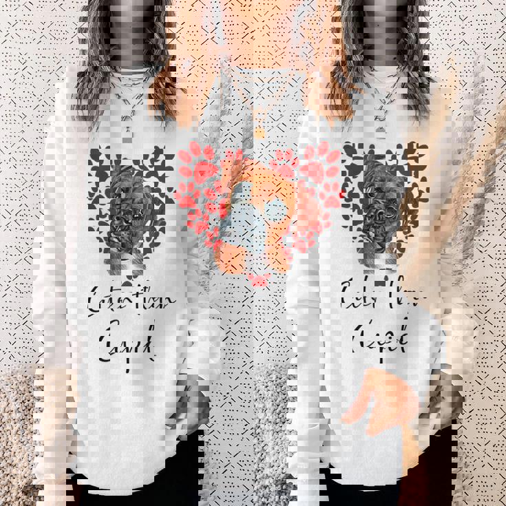 Boxer Dog Cuter Than Cupidalentines Day ボクサー犬 スウェットシャツ 彼女への贈り物