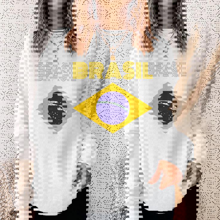 Brasilブラジルブラジル国旗 スウェットシャツ 彼女への贈り物