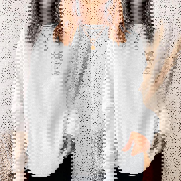 バックプリント The Bulldog Face 犬と犬の飼い主ブルドッグ スウェットシャツ 彼女への贈り物