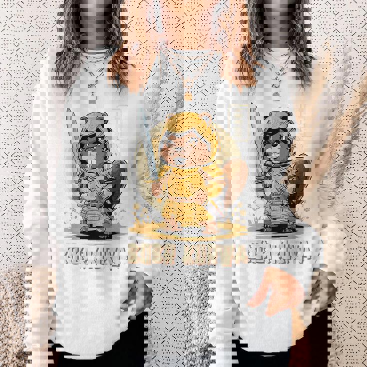 Bóbr Kurwa サムライ 日本人 ボーバー クルワ ポーランド語 ミーム ボブル スウェットシャツ 彼女への贈り物