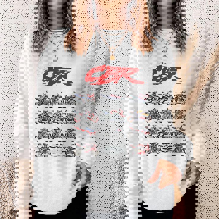 Cbr、オートバイ、オートバイ、ロードレース、バイカーの進化。 スウェットシャツ 彼女への贈り物