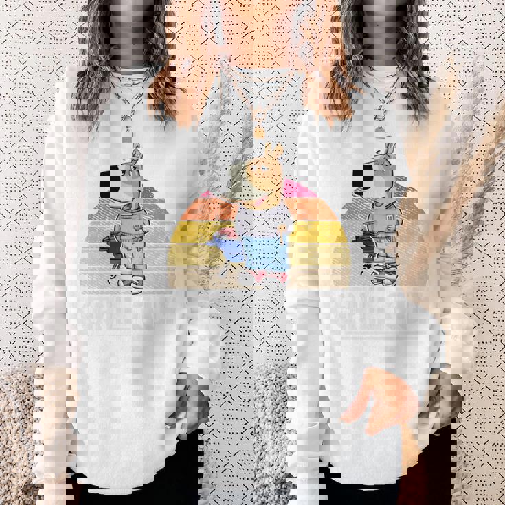 Chill Guy Meme Grill Guy Bratwurst グリル シェフグリル 長袖tシャツ スウェットシャツ 彼女への贈り物