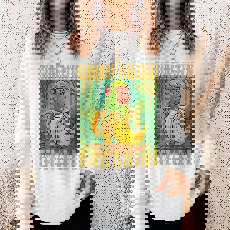 Chimpanzini Bananini Italian Brainrot スウェットシャツ 彼女への贈り物