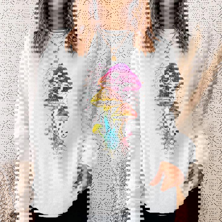 Colorful Minimalic Drippingkull 長袖tシャツ スウェットシャツ 彼女への贈り物