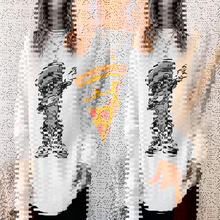 Dabbing Pizza スライス ダンス ピザ 幼児 男の子 ダンス 食通 スウェットシャツ 彼女への贈り物