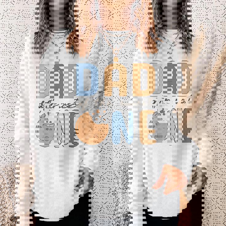 Dad Of Theweet One クッキーとミルク 1歳の誕生日パーティー スウェットシャツ 彼女への贈り物