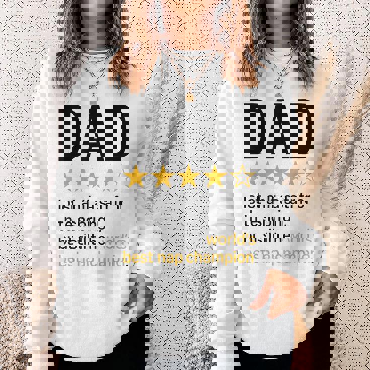 Dadtar Rating いびきジョーク 世界最高のお昼寝チャンピオン スウェットシャツ 彼女への贈り物