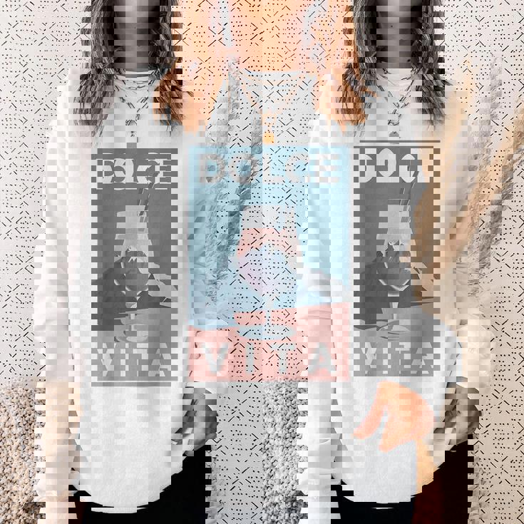 Dolceita Aesthetic Painting Italia Mountains Hikingpritz スウェットシャツ 彼女への贈り物