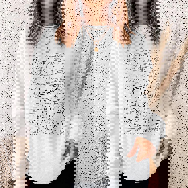 EMc2 光理論物理相対性理論のエネルギー質量速度 スウェットシャツ 彼女への贈り物