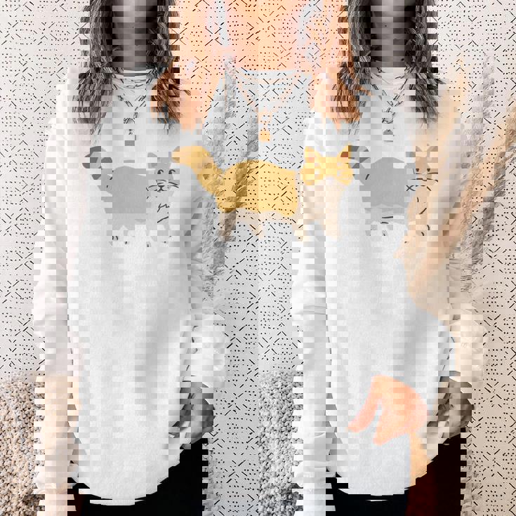 Everybody Want To Be A Cat Pet Cat Lover 長袖tシャツ スウェットシャツ 彼女への贈り物