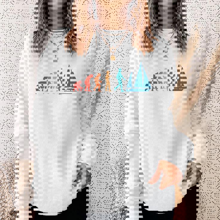 Evolution Graphic ヨット 船長 セーリング 海 ボート ヨット スウェットシャツ 彼女への贈り物