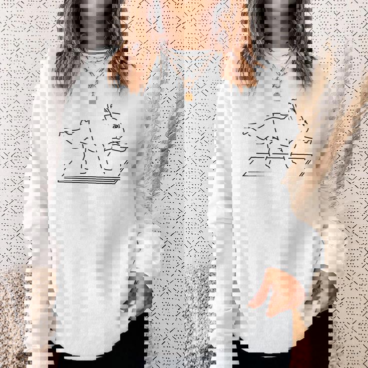 French Bulldog Frenchie Yoga フレンチブルドッグヨガ スウェットシャツ 彼女への贈り物