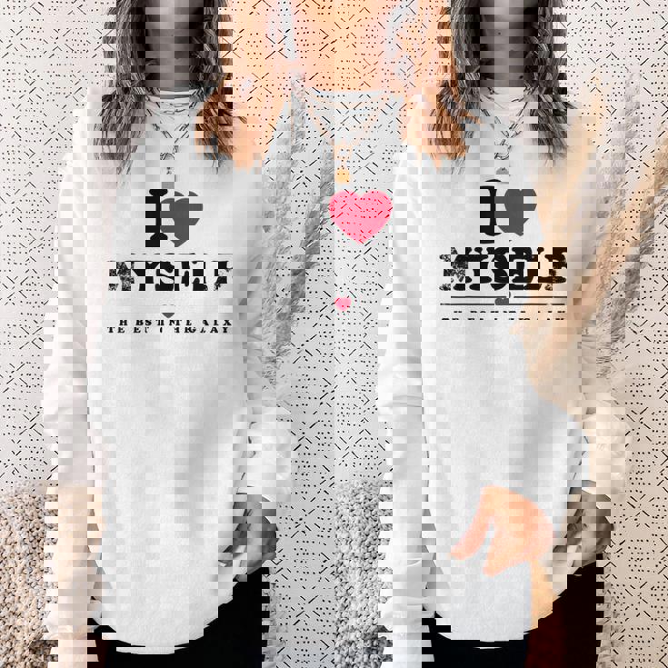 I Love Myself I Heart Myself スウェットシャツ 彼女への贈り物