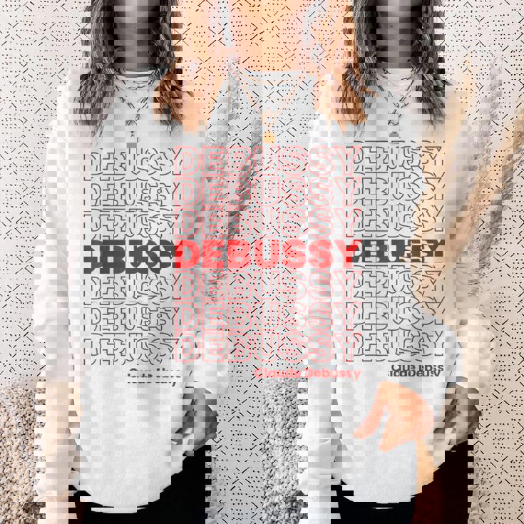 クロード ドビュッシー クラシック音楽作曲家 Thank You Meme スウェットシャツ 彼女への贈り物