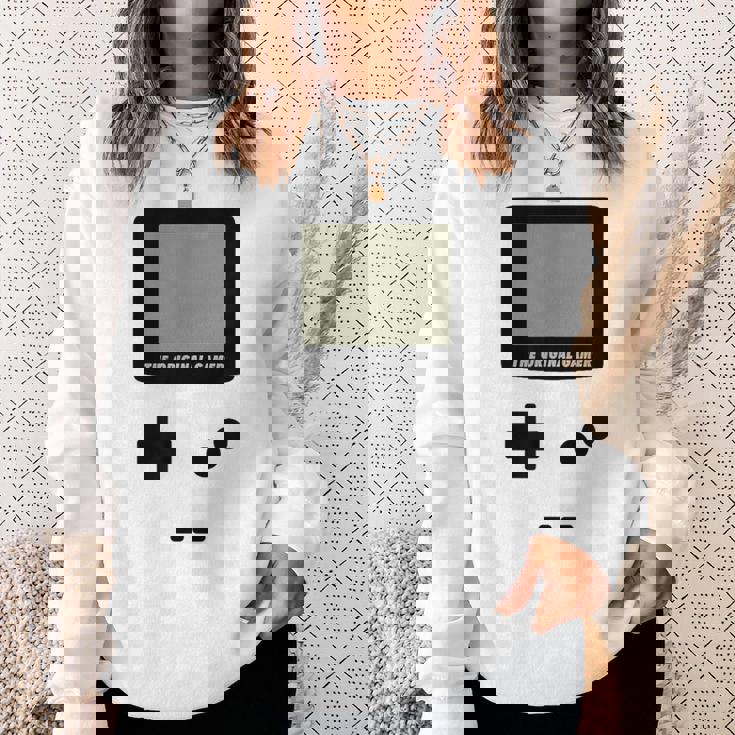 Gameboy オリジナルゲーマー 面白いオタクビデオゲームシャツ スウェットシャツ 彼女への贈り物