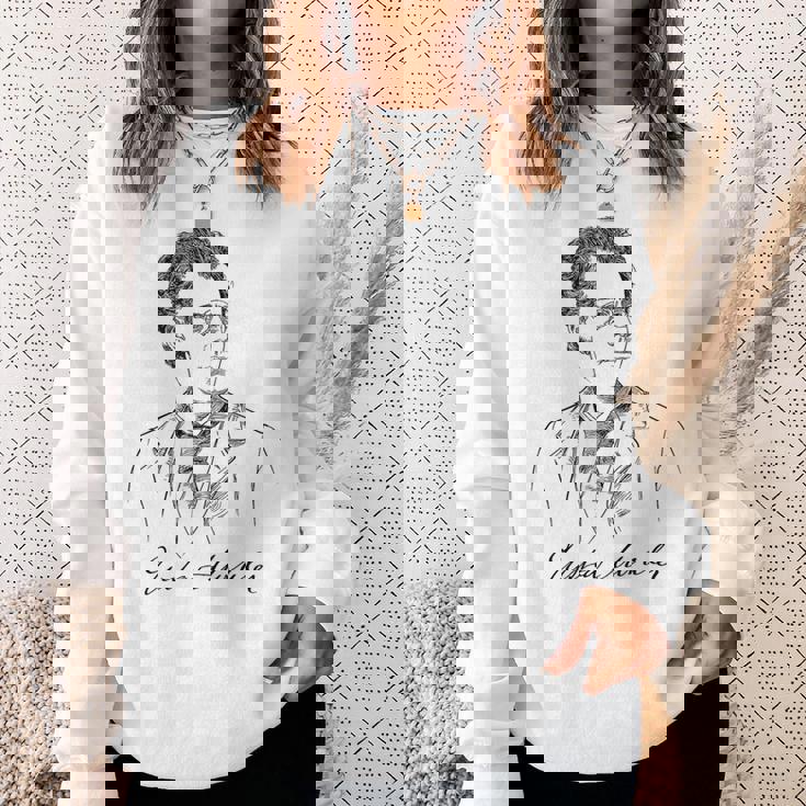 Gustav Mahler グスタフ・マーラー オーストリアの作曲家、指揮者。 音楽 スウェットシャツ 彼女への贈り物