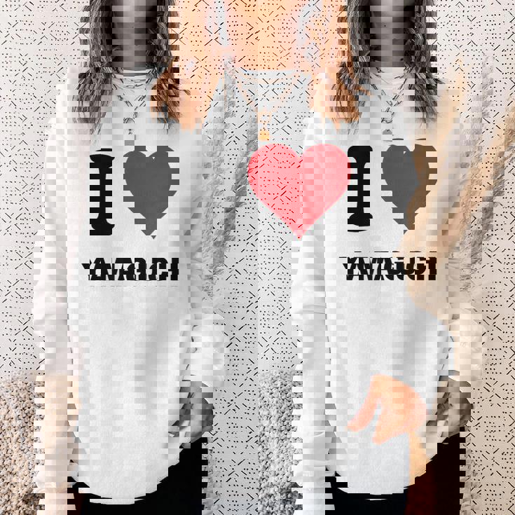 I Heart 山口 Japan Love 日本土産 スウェットシャツ 彼女への贈り物