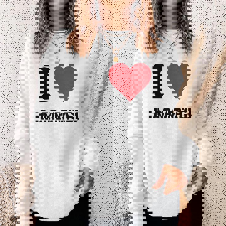 I Heart 浜松 Japan Love 日本土産 スウェットシャツ 彼女への贈り物