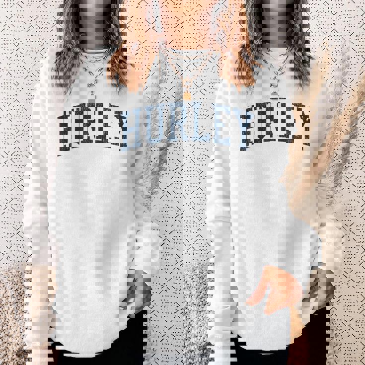 Hurley Ms ビンテージ アスレチック スポーツ Jsn2 ネイビープリント スウェットシャツ 彼女への贈り物