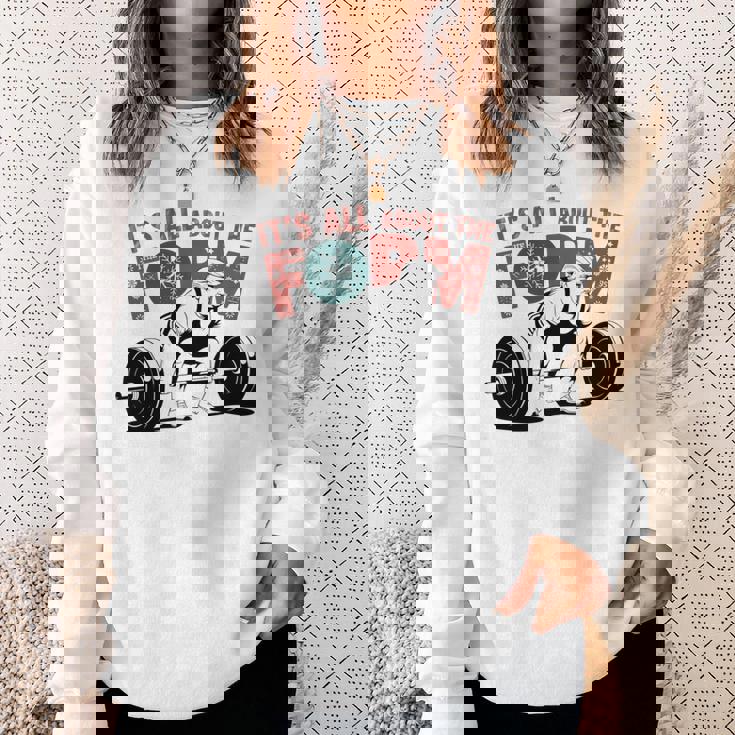 It's All About The Form デッドリフティング トランプ ワークアウト ジム 面白い 長袖tシャツ スウェットシャツ 彼女への贈り物