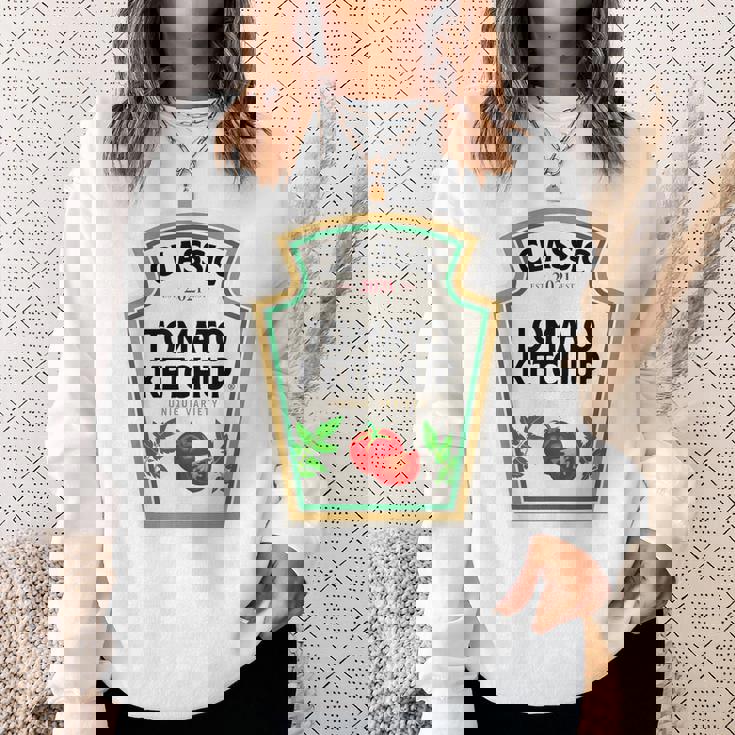 Ketchup ハロウィンコスチューム トマトマッチング ハロウィンケチャップ スウェットシャツ 彼女への贈り物