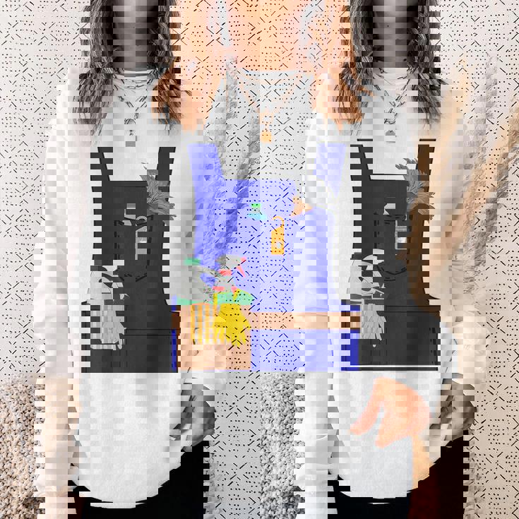 Last Minute Cleaner ハロウィンワーカーズグループコスチューム スウェットシャツ 彼女への贈り物