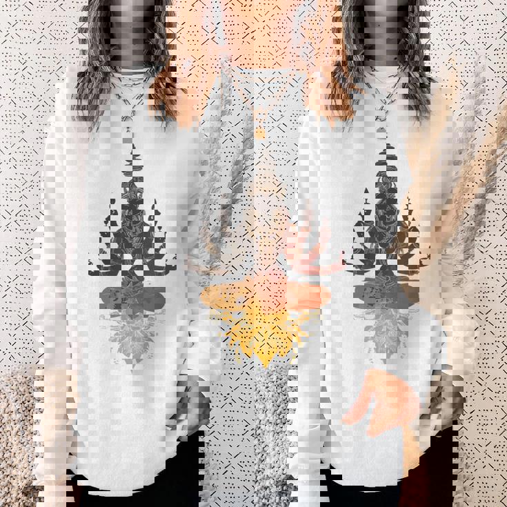 Lele ヒンドゥー教の神 ヴィシュヌ・ガネーシャ・シヴァモチーフ スウェットシャツ 彼女への贈り物