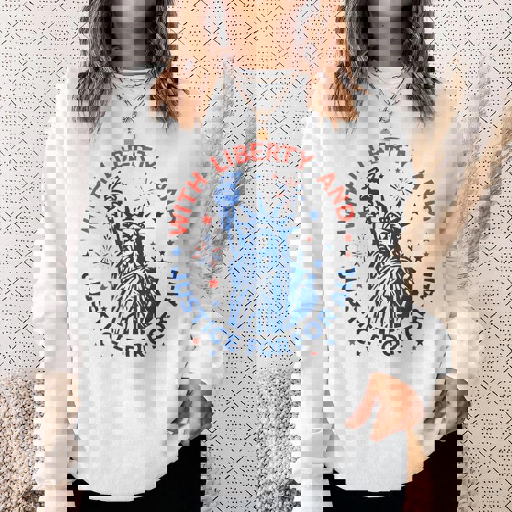 With Liberty And Justice For All Sweatshirt Gifts for Her With Liberty And Justice For All Sweatshirt Gifts for Her