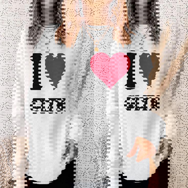 I Love Glyn スウェットシャツ 彼女への贈り物