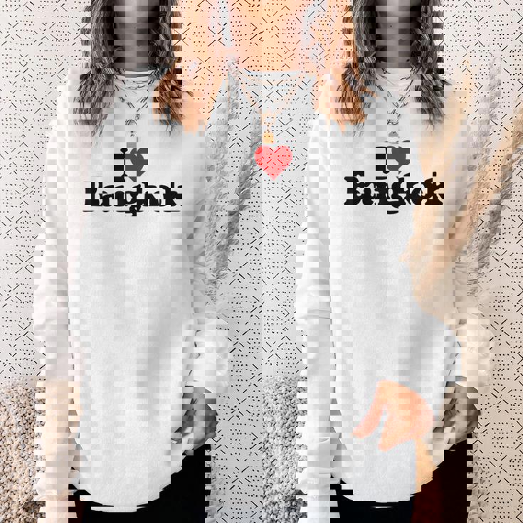 I Love Heart Bangkok タイ Bk Bkk スウェットシャツ 彼女への贈り物