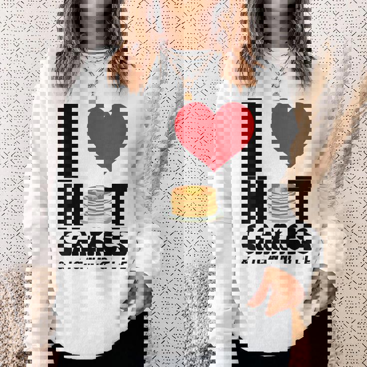 I Love Heart ホットケーキ パンケーキ Flapjacks Can Not Lie Foodie スウェットシャツ 彼女への贈り物