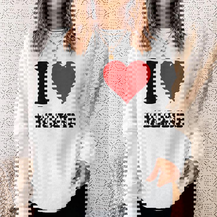 I Love Malaysia スウェットシャツ 彼女への贈り物