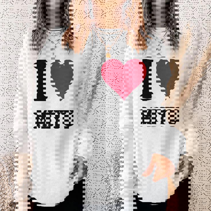 I Love Miyu スウェットシャツ 彼女への贈り物