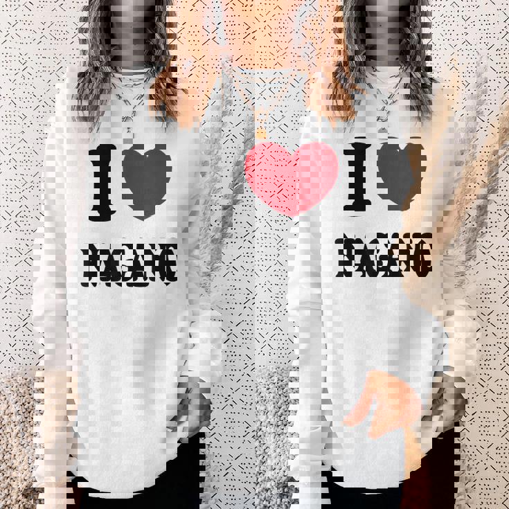 I Love Nagano 長野大好き スウェットシャツ 彼女への贈り物