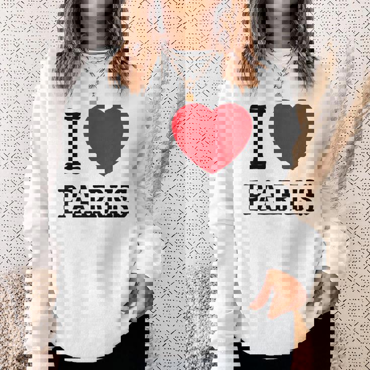 I Love Paris Graphic Novelty & Cool s スウェットシャツ 彼女への贈り物