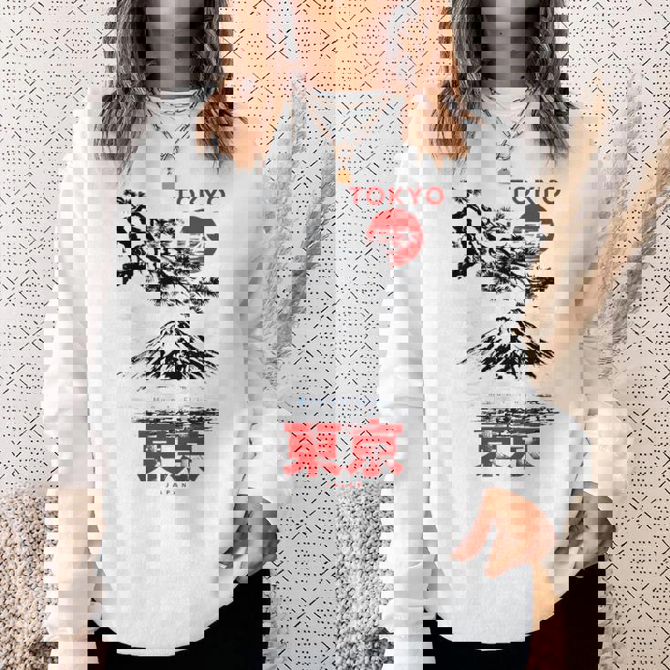 I Love Tokyo、Tokyo Japan 富士山、東京ファッショングラフィック スウェットシャツ 彼女への贈り物