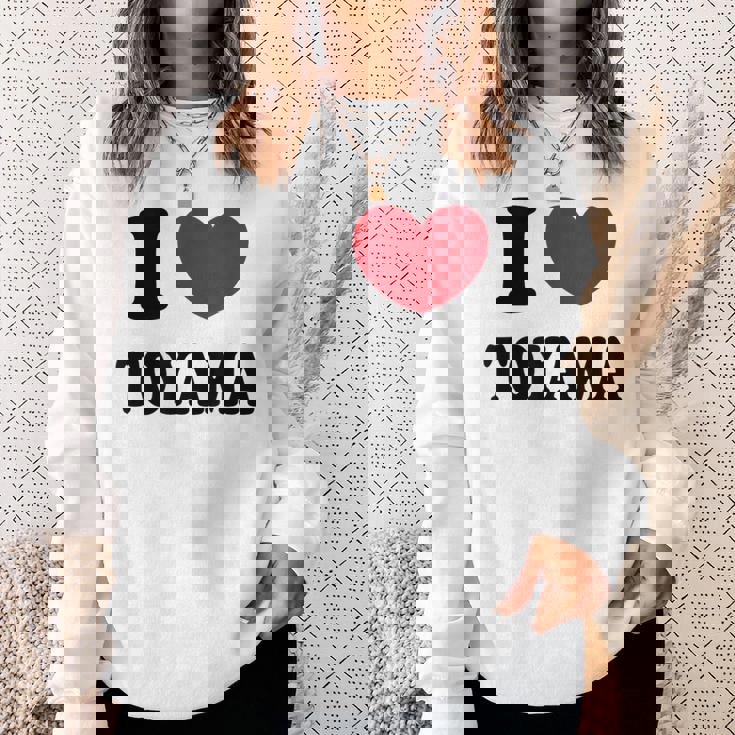 I Love Toyama 富山大好き スウェットシャツ 彼女への贈り物