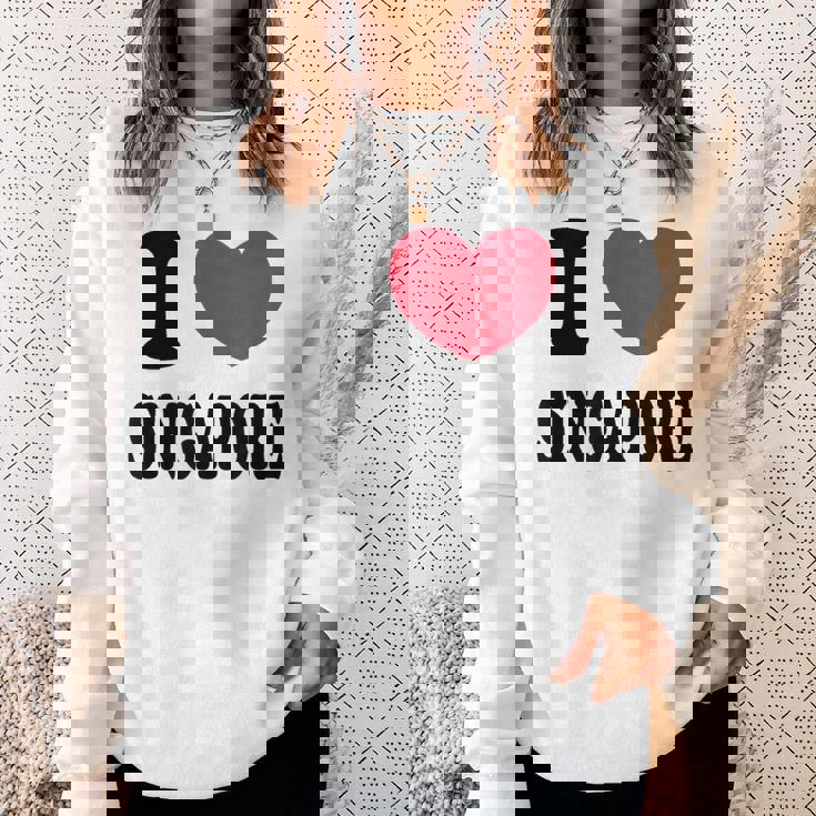 I Loveingapore シンガポールが大好き スウェットシャツ 彼女への贈り物