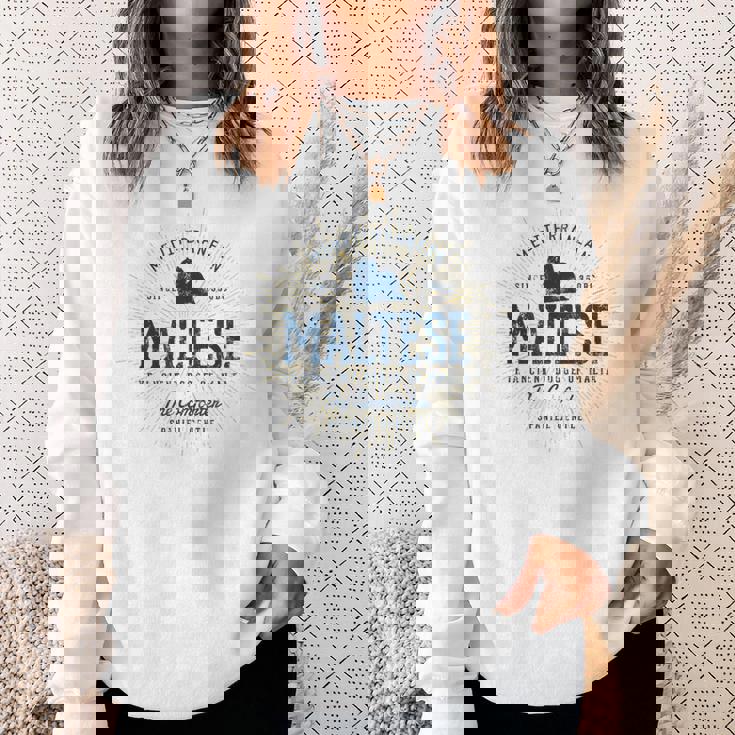 Maltese ギフトヴィンテージマルチーズ スウェットシャツ 彼女への贈り物