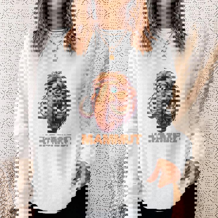 Mammut 氷河期 石器時代 象 ダス イスト マムート コスチューム 長袖tシャツ スウェットシャツ 彼女への贈り物