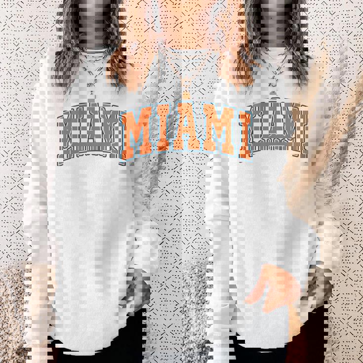 Miami Throwback Classic 長袖tシャツ スウェットシャツ 彼女への贈り物
